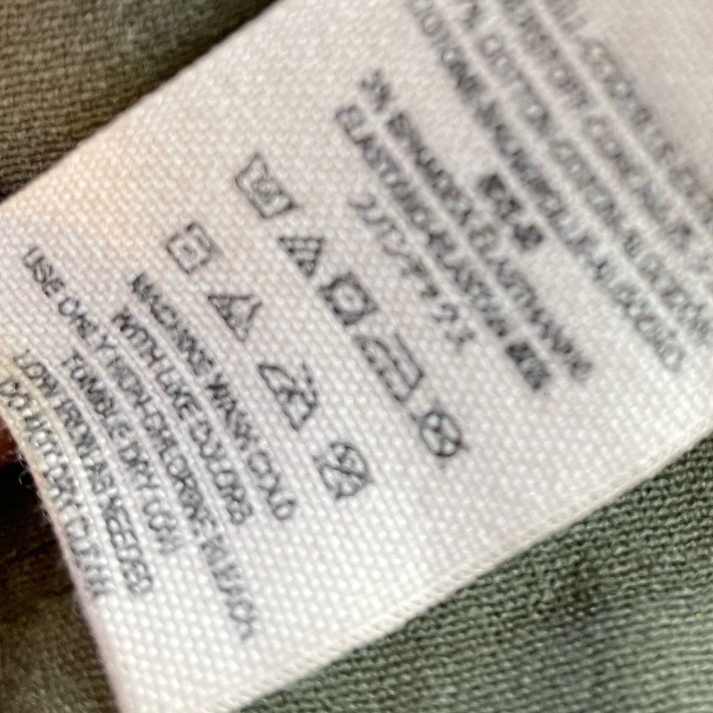 Free People Distressed Army Green Fitted Jacket Size Small - Picture 10 of 10